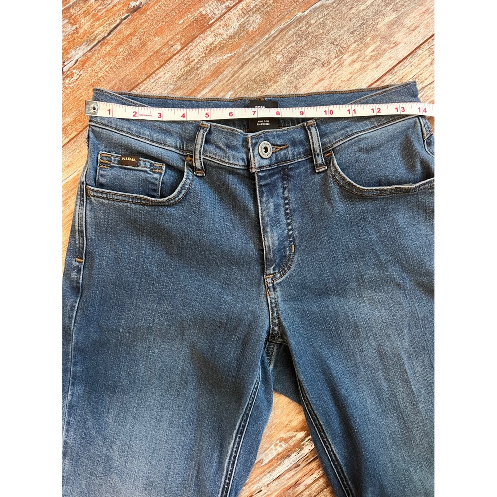 Kuhl Women's Size 6 Regular Straight Leg Stretch Denim Jeans Blue Indigo Wash - Picture 7 of 10